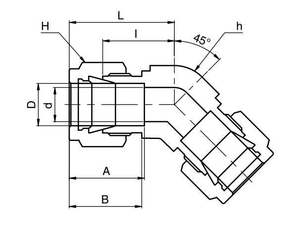 SHUE 45 Degree Union Elbows - Image 2